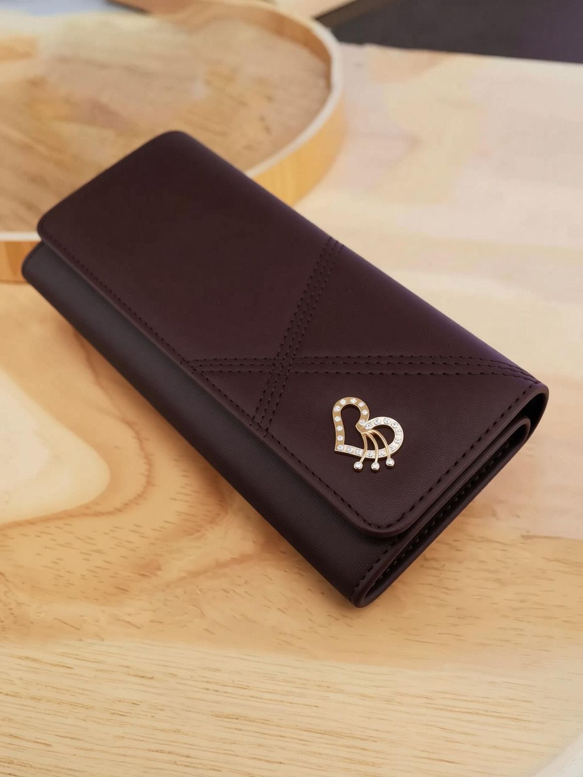 Reshu Casual Brown Clutch Wallet For Women - 2