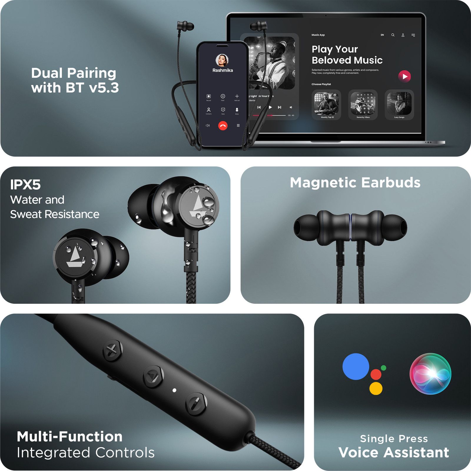 boAt Rockerz 110 with 40 HRS Playback - 2