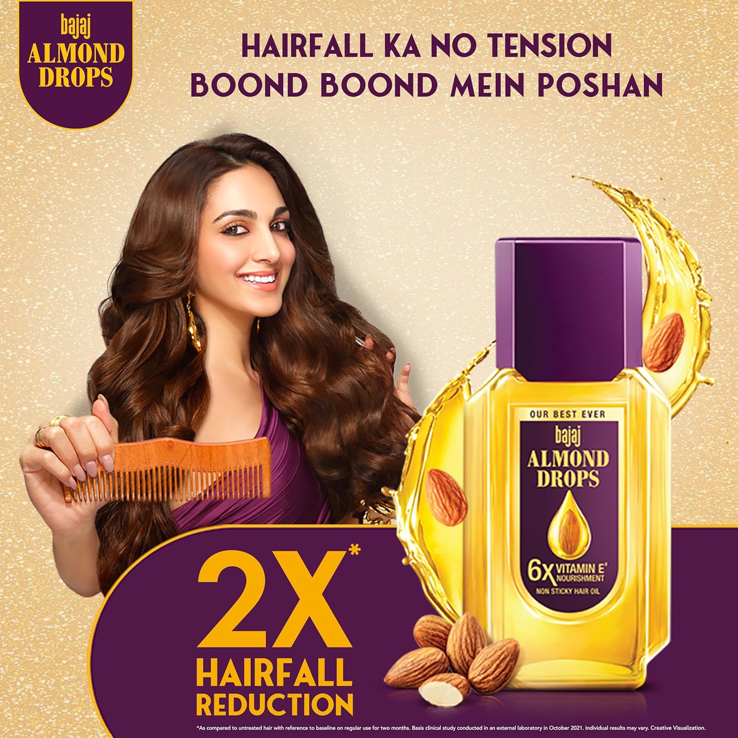 Bajaj Almond Drops Hair Oil Light & Non-Sticky Hair fall Reduction - 6