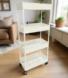 MG KENTERPRISE 4 Plastic 4-tier Storage Rack with Wheels