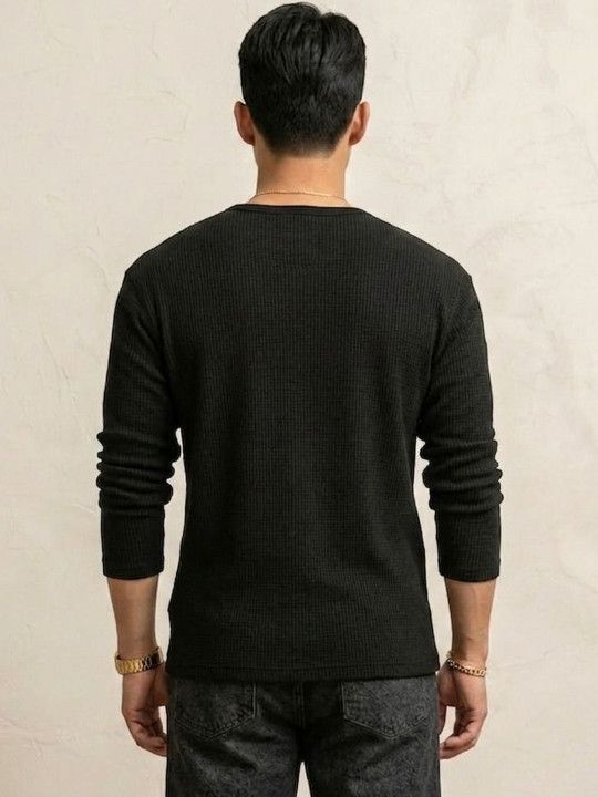 Imsa Moda Men Henley Neck T-shirt - 4