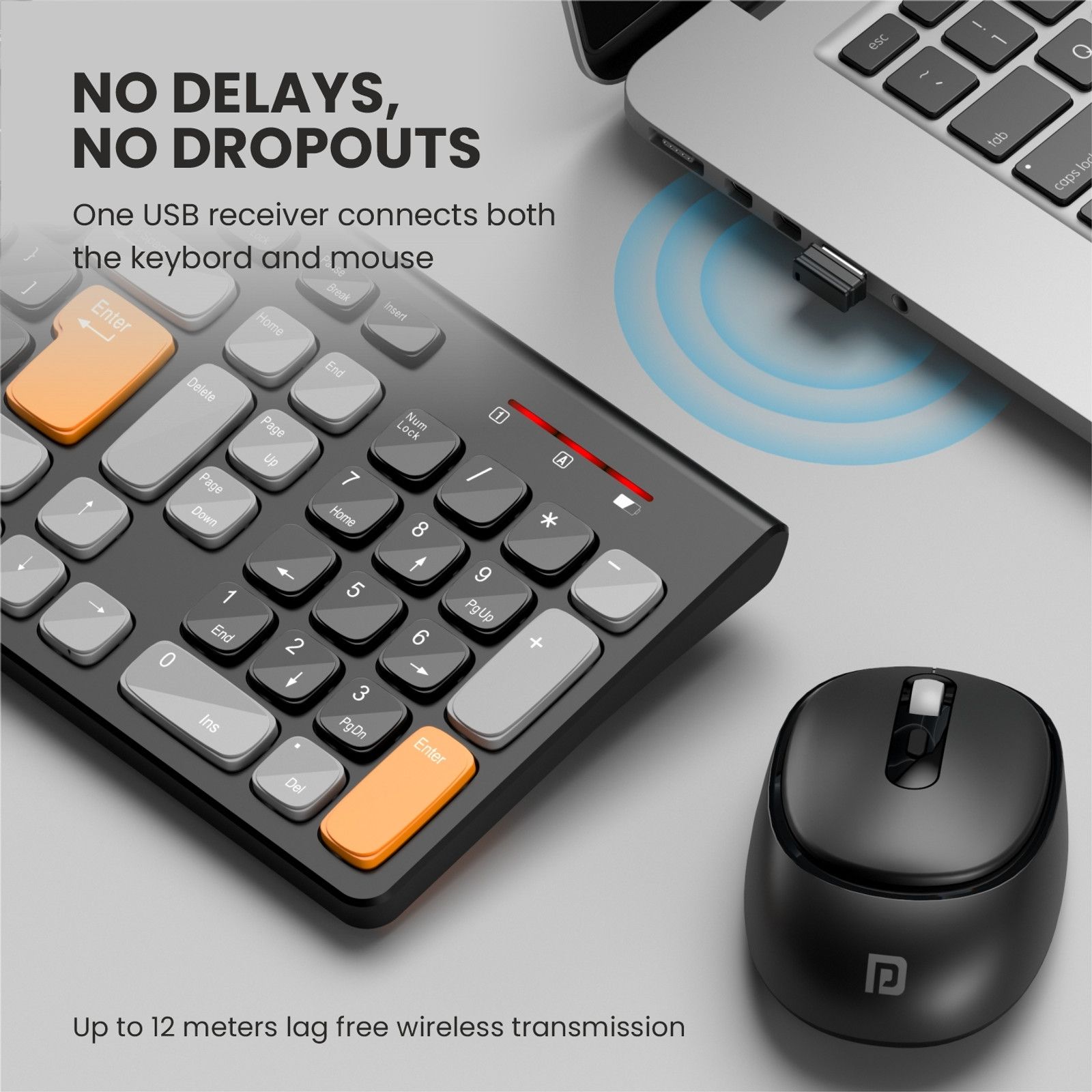 Portronics Key7 Combo Mouse Combo Set | Wireless - 4