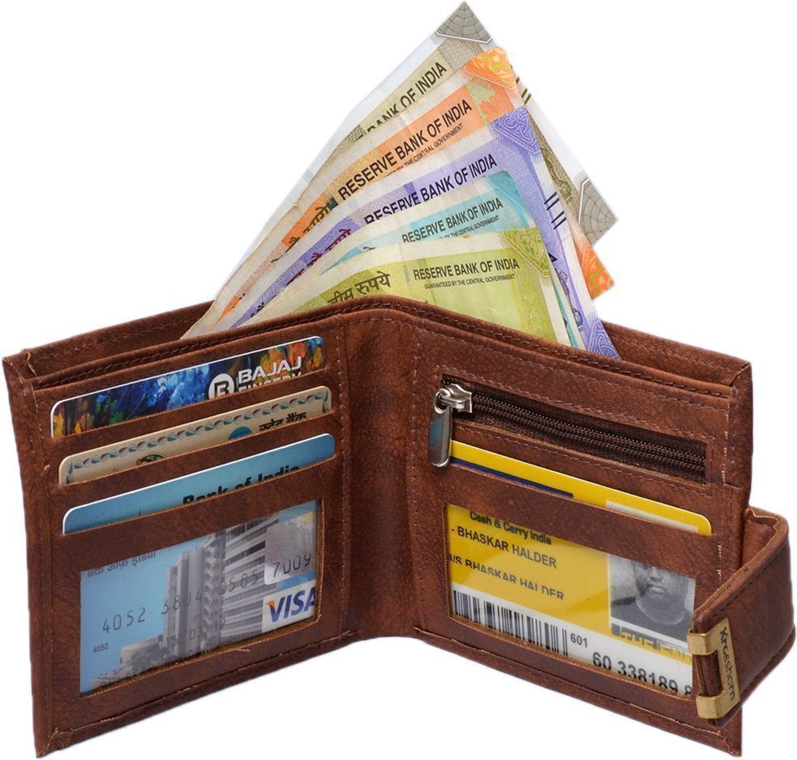 Krosshorn Men Casual Artificial Leather RFID Wallet For Men - 3