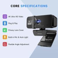 Philips 4K Webcam with Microphone - 3