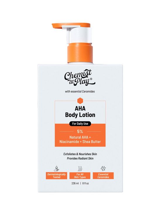 Chemist at Play Niacinamide & Shea Butter AHA Body Lotion For Exfoliate Dead Skin