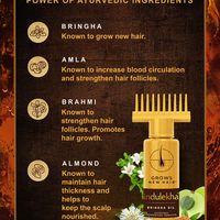 indulekha Bringha Hair Oil with Amla & Almond to Reduce Hair Fall & Grow New Hair - 3