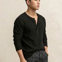 Imsa Moda Men Henley Neck T-shirt - 2