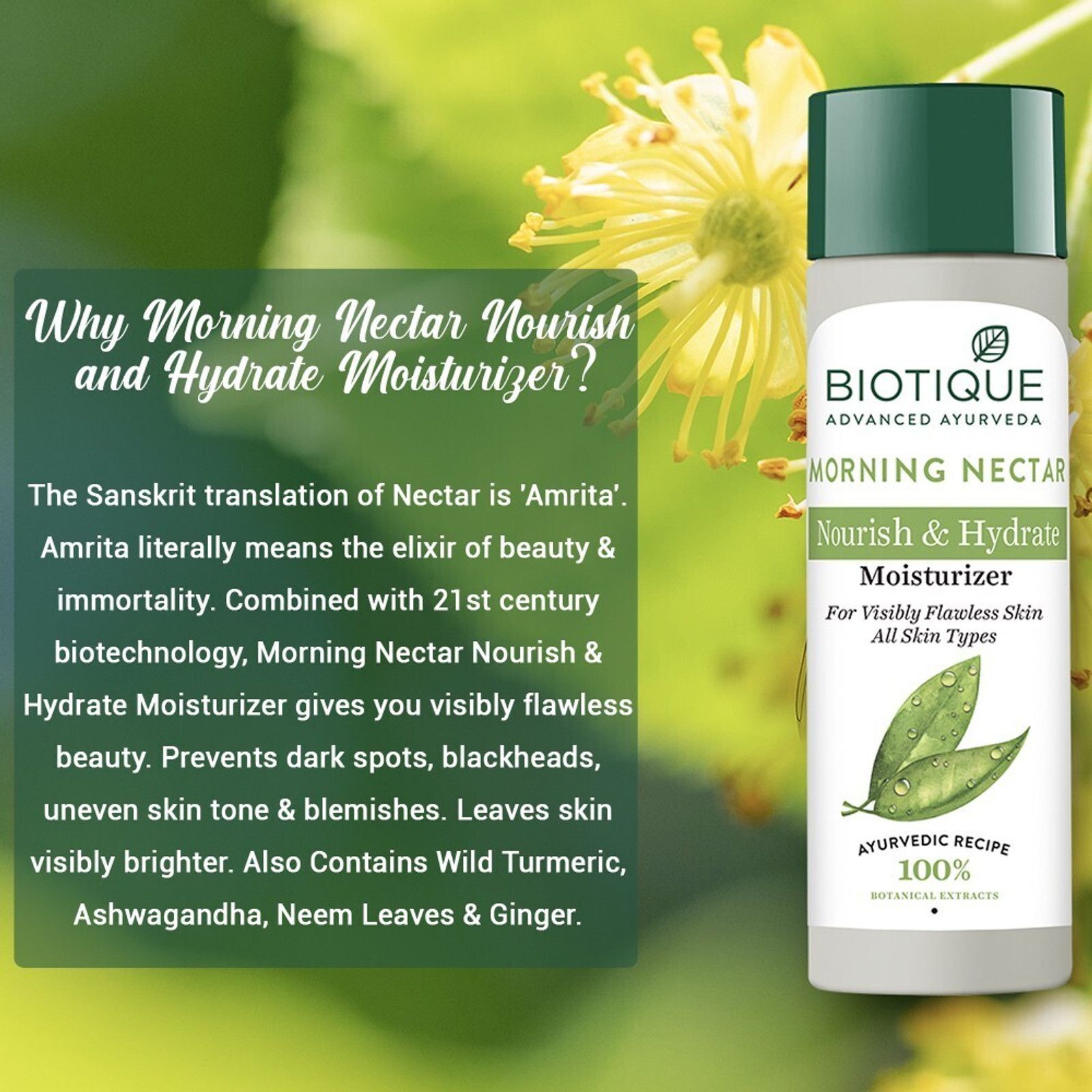 BIOTIQUE Morning Nectar Flawless All Skin Types Moisturizer - 5