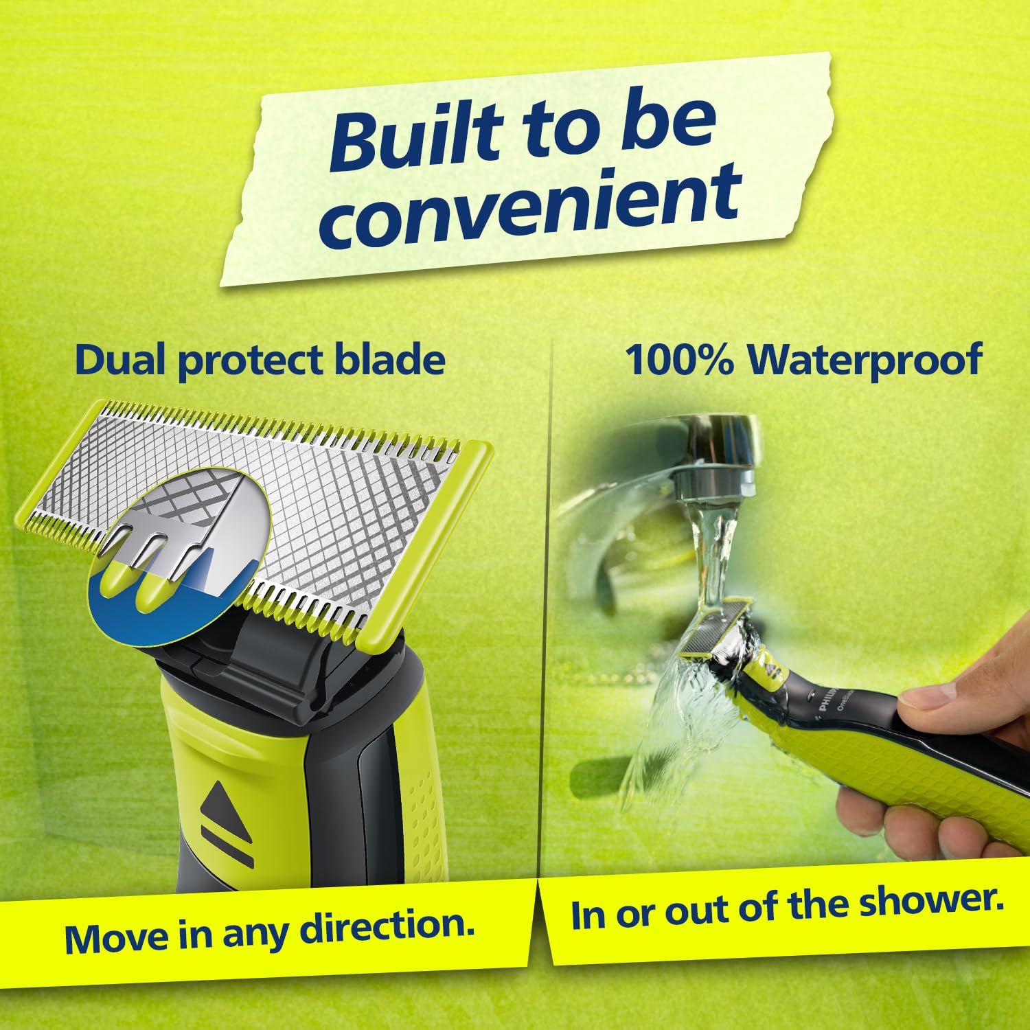 Philips OneBlade Turbo2X Hybrid Trim Electric Trimmer for Men - 3