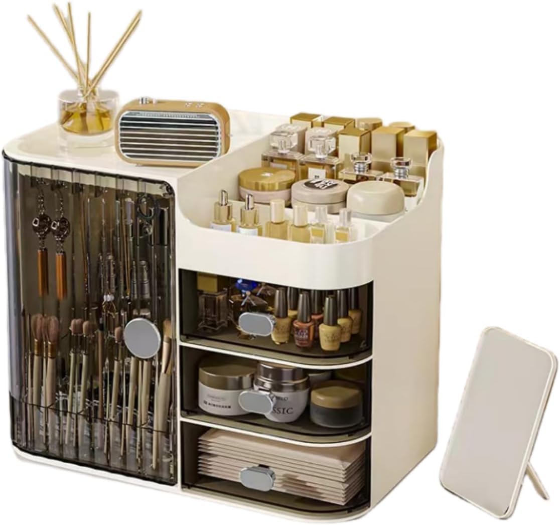 Boniry Makeup Organizer Box | 4 Compartment For Cosmetic Organizer