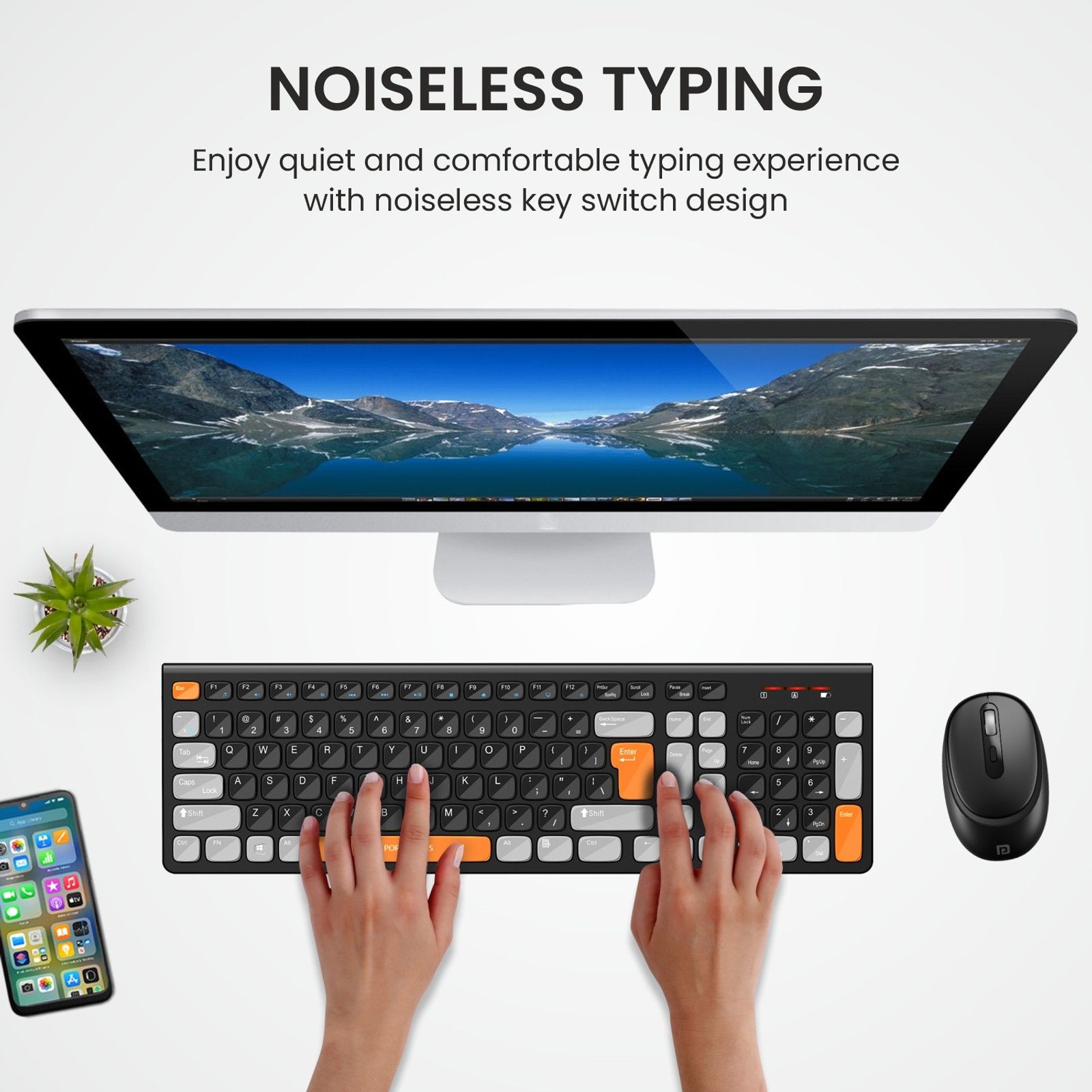 Portronics Key7 Combo Mouse Combo Set | Wireless - 3