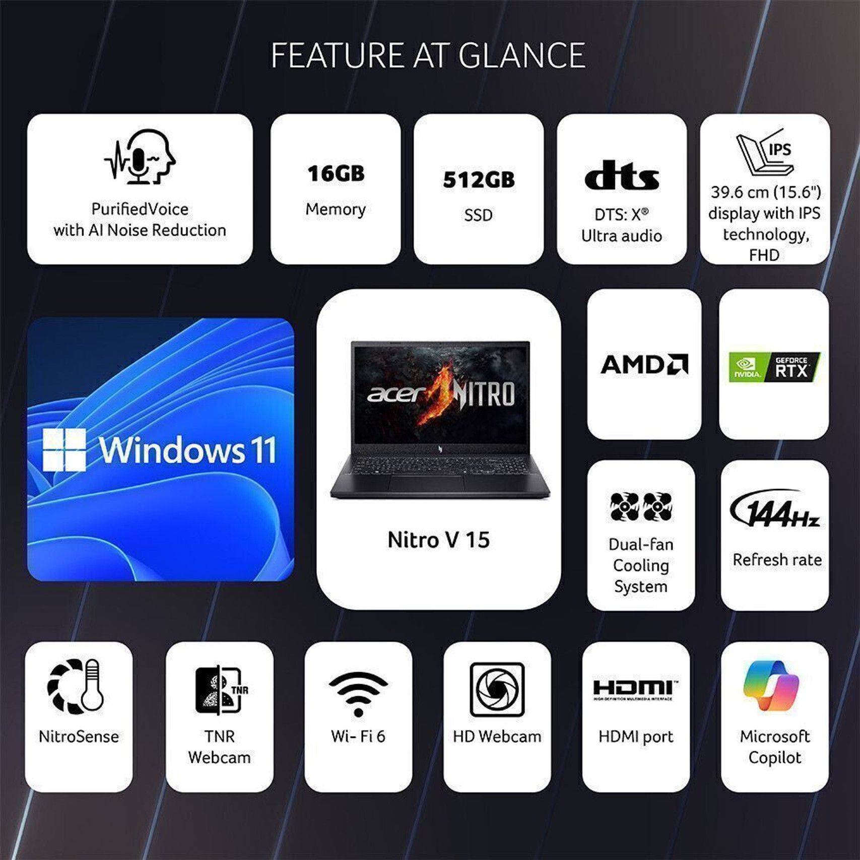 Acer Nitro V AMD Ryzen 5 - 2