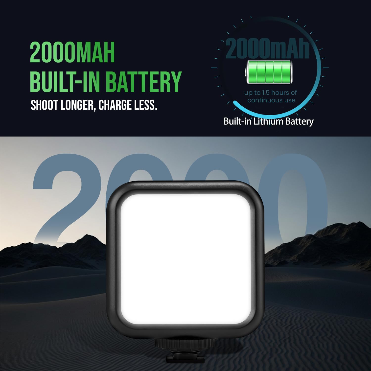 HIFFIN LT-003 Selfie Light with 3000-9000K - 7