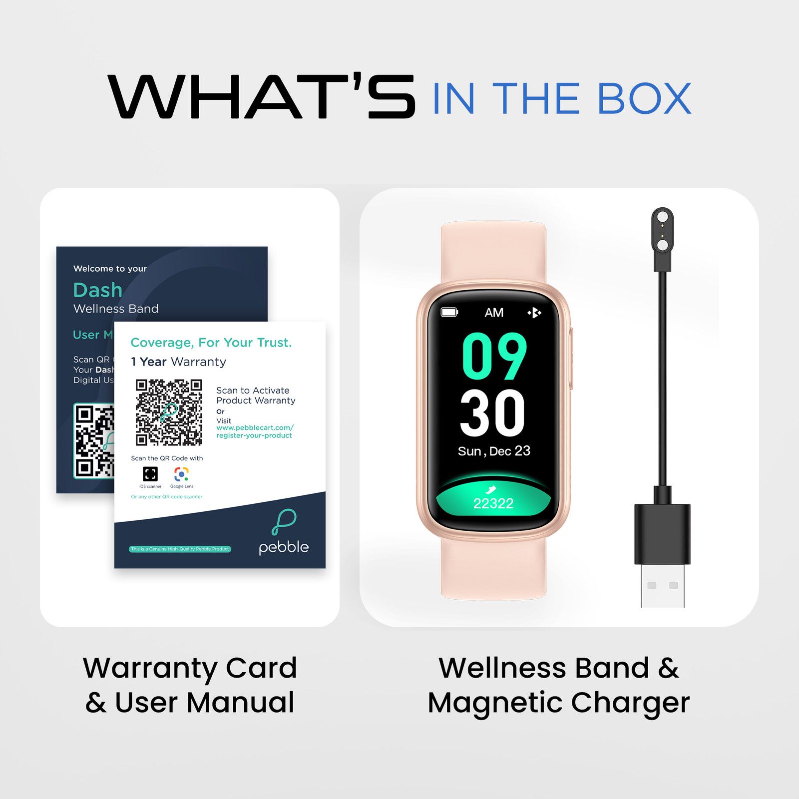 Pebble Dash Fitness Band Activity & Health Tracking, Sleep Tracking - 8