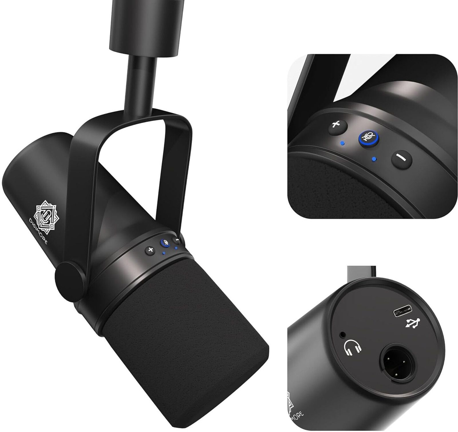 Digimore D-490 Dynamic Podcast Recording Microphone