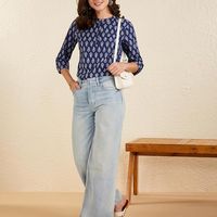 Myx Women Printed Regular Cotton Short Kurti | Amazon Brand - 3