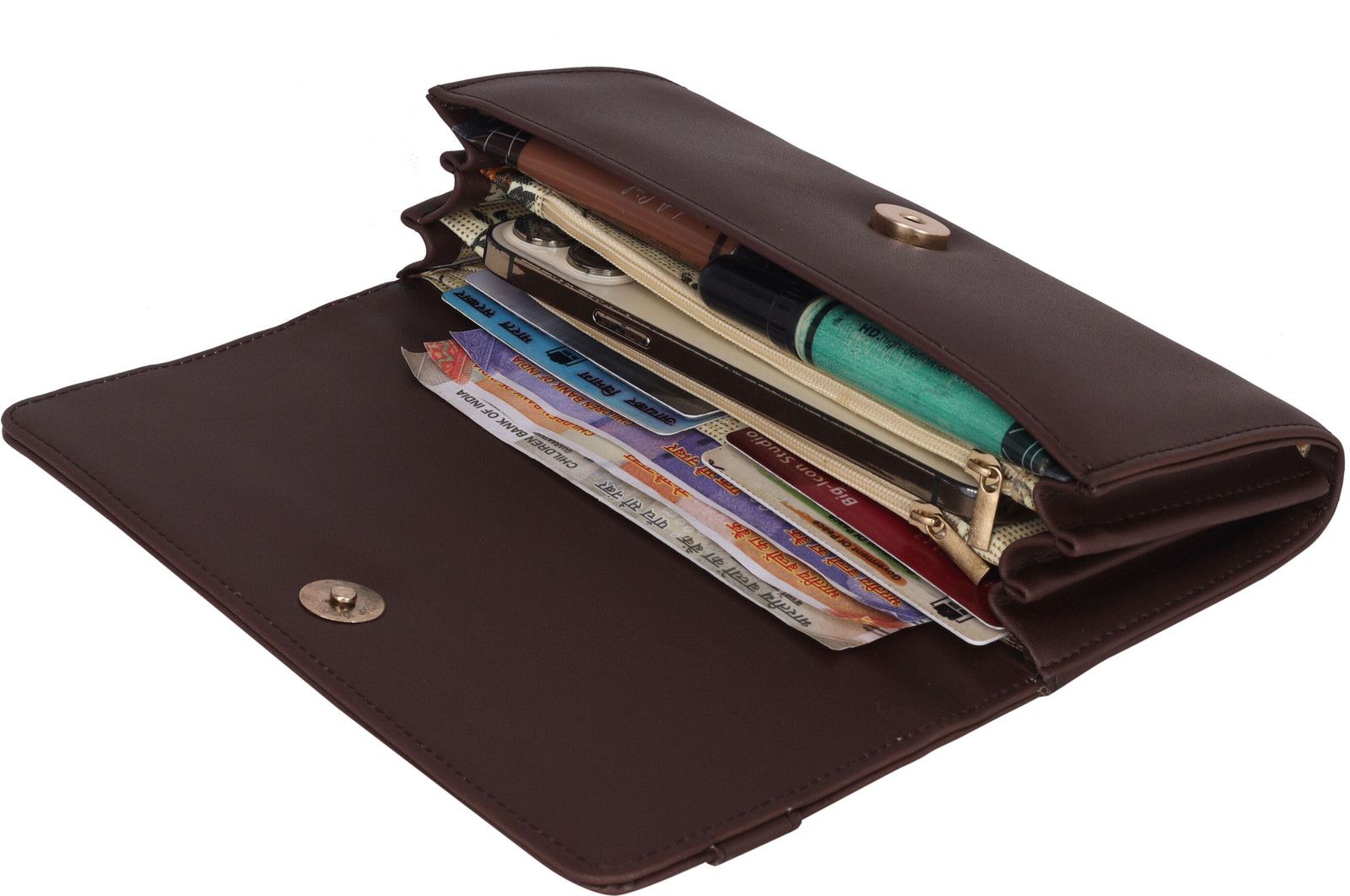 Reshu Casual Brown Clutch Wallet For Women - 5