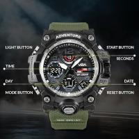 V2A Military Green Analogue and Digital Sports Watch for Men - 2