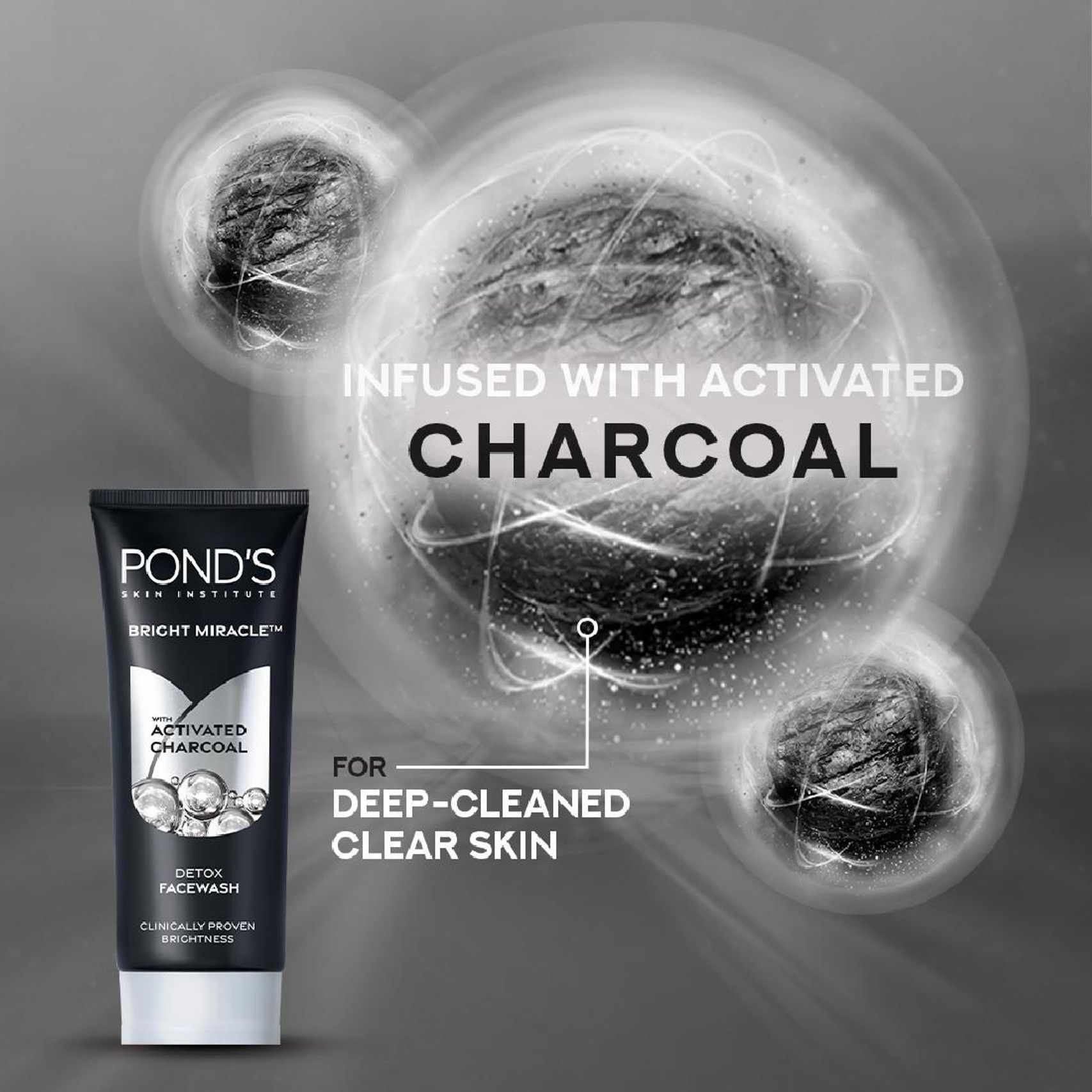POND's Bright Miracle Detox Charcoal Face Wash (200 g) - 5