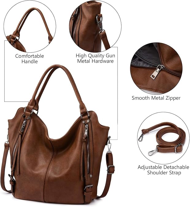 INOVERA Handbags | Faux Leather Purse | Crossbody Sling Bag Combo - 4