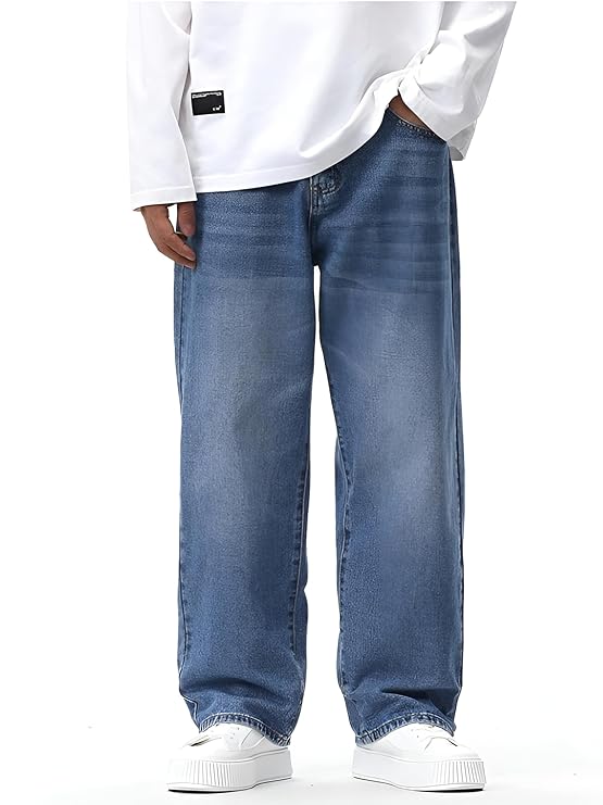Ben Martin Men Baggy Jeans | Loose Fit High Rise Denim