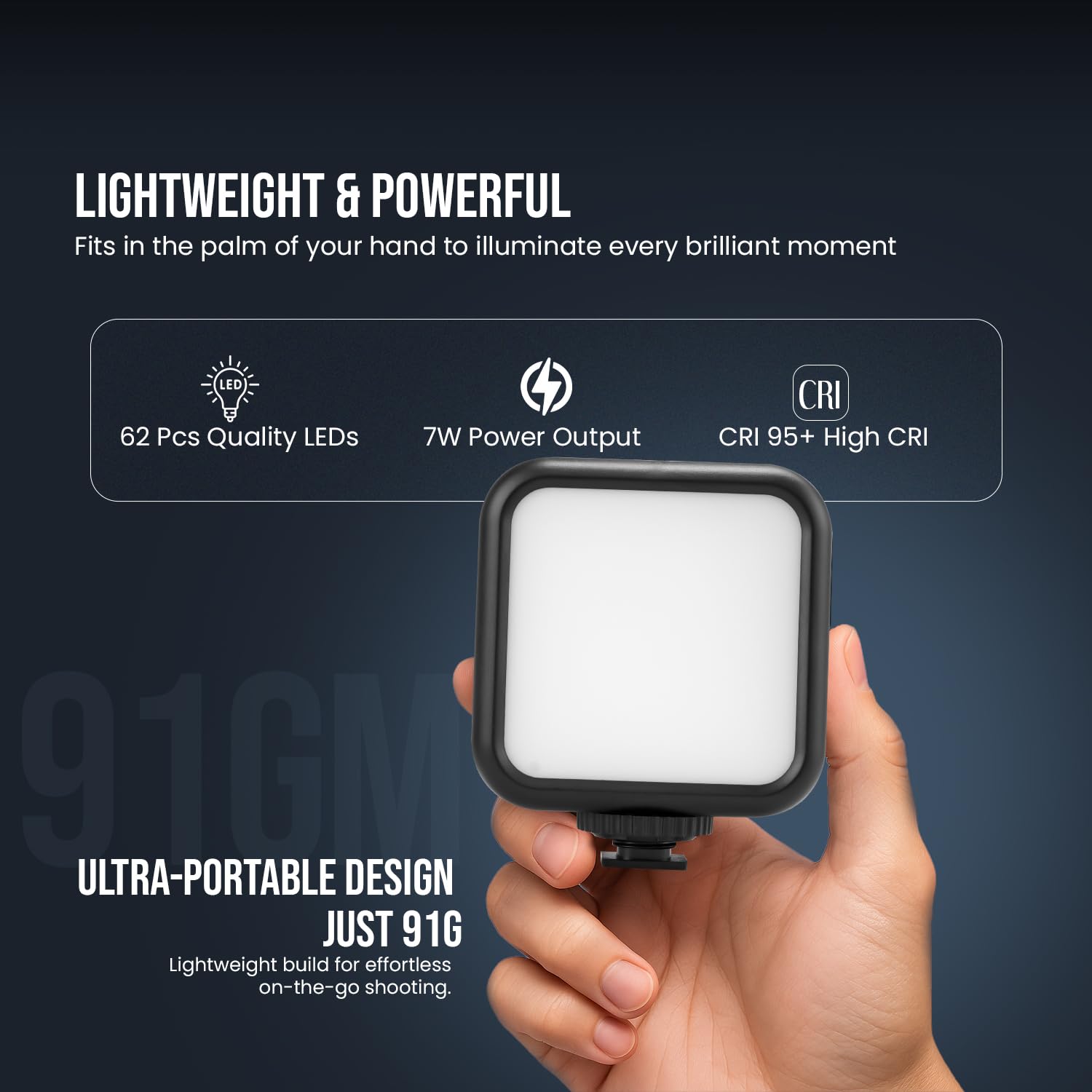 HIFFIN LT-003 Selfie Light with 3000-9000K - 8