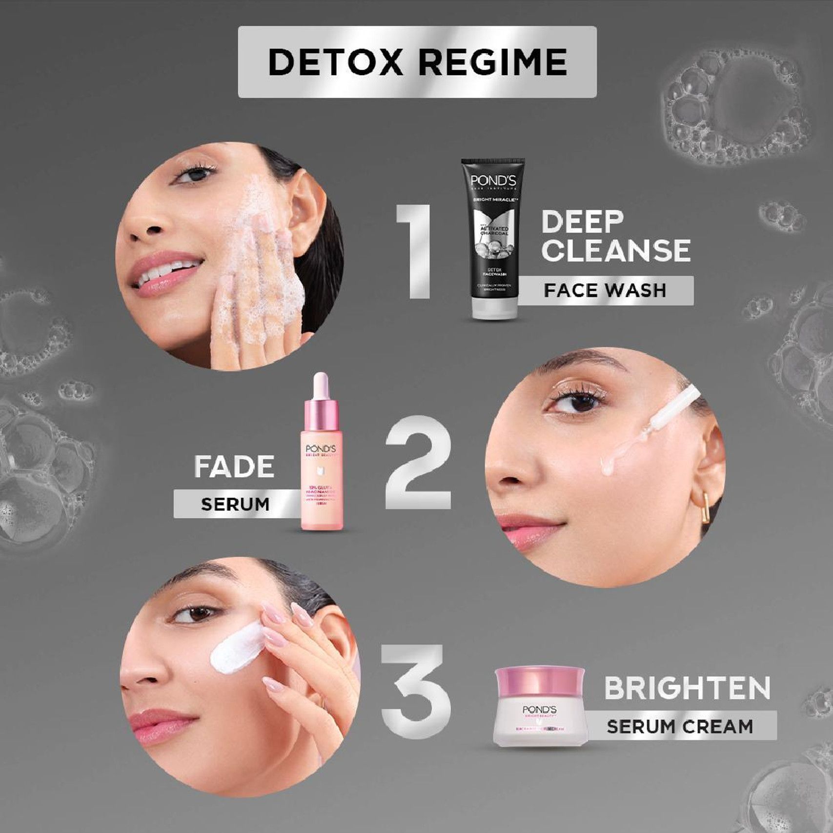 POND's Bright Miracle Detox Charcoal Face Wash (200 g) - 3