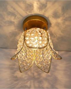 HOMESAKE Lotus Crystal Flush Mount Ceiling Light