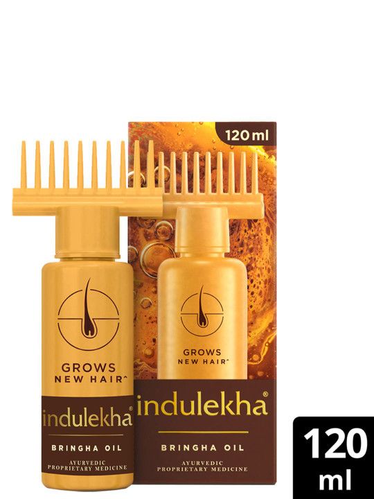 indulekha Bringha Hair Oil with Amla & Almond to Reduce Hair Fall & Grow New Hair