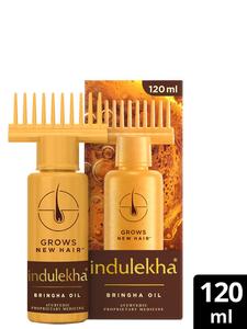 indulekha Bringha Hair Oil with Amla & Almond to Reduce Hair Fall & Grow New Hair