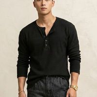 Imsa Moda Men Henley Neck T-shirt