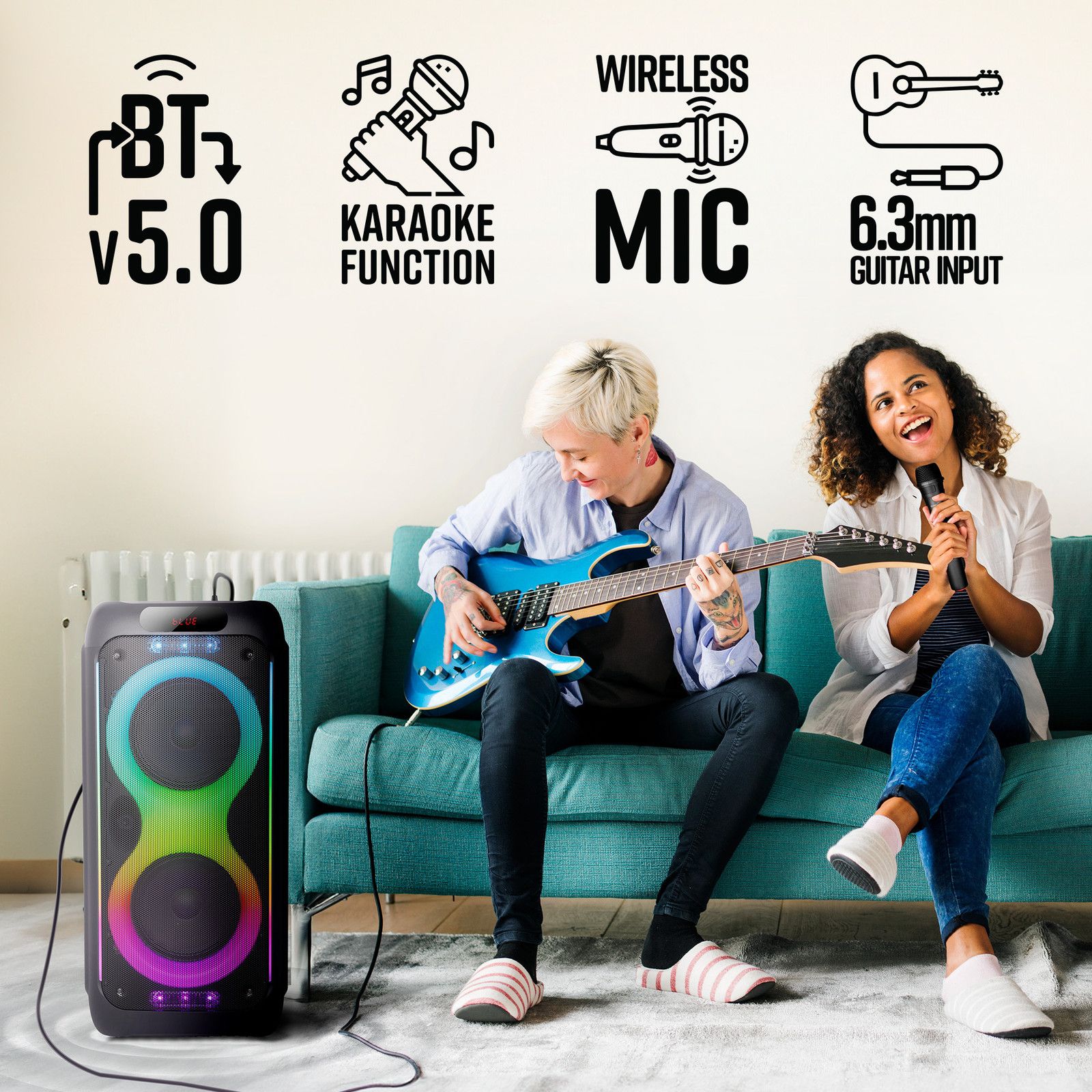 ZEBRONICS ZEB-BUDDY 200 RGB LED Lights Party Speaker - 6