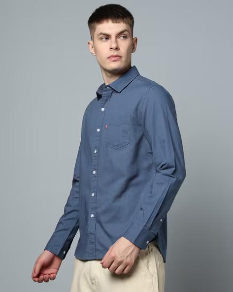LEVI'S Men Slim Fit Shirt with Flap Pockets - 5