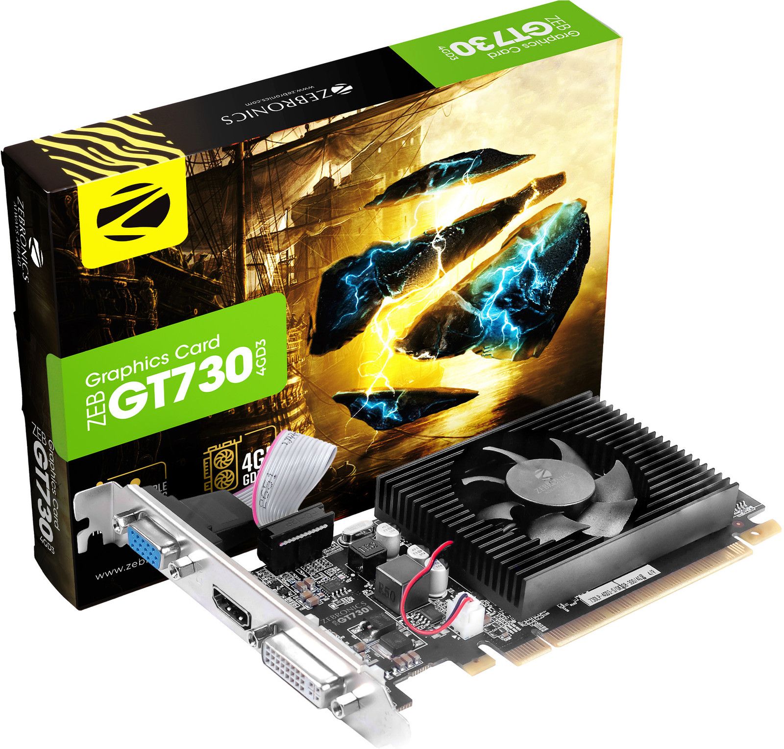 Zebronics GT730 GDDR3 4 GB NVIDIA Graphics Card