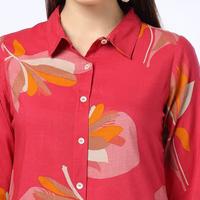 FUSION Women Floral Print Straight Kurti - 3