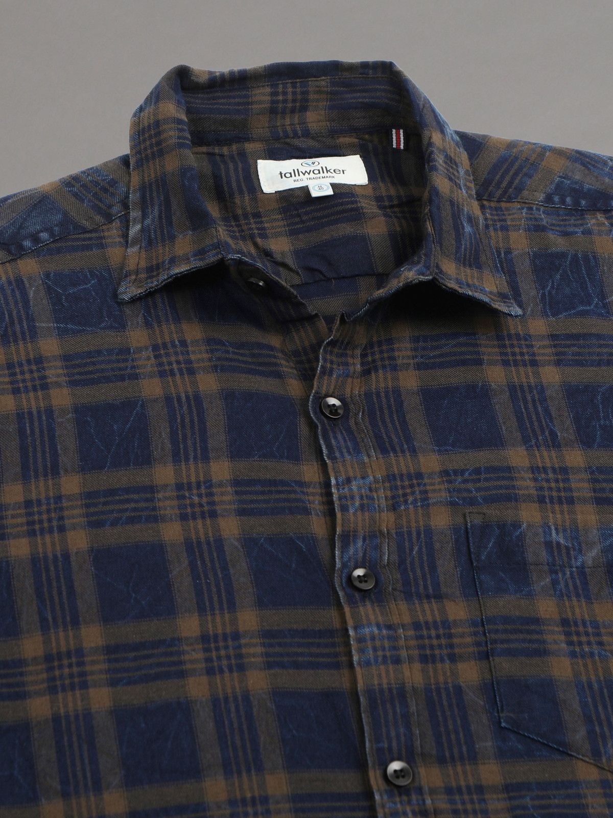 tallwalker Men Regular Fit Checkered Spread Collar Casual Shirt - 5