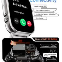 GOBOULT Crown 1.95'' Screen, Working Crown, Zinc Alloy Frame Smartwatch - 6