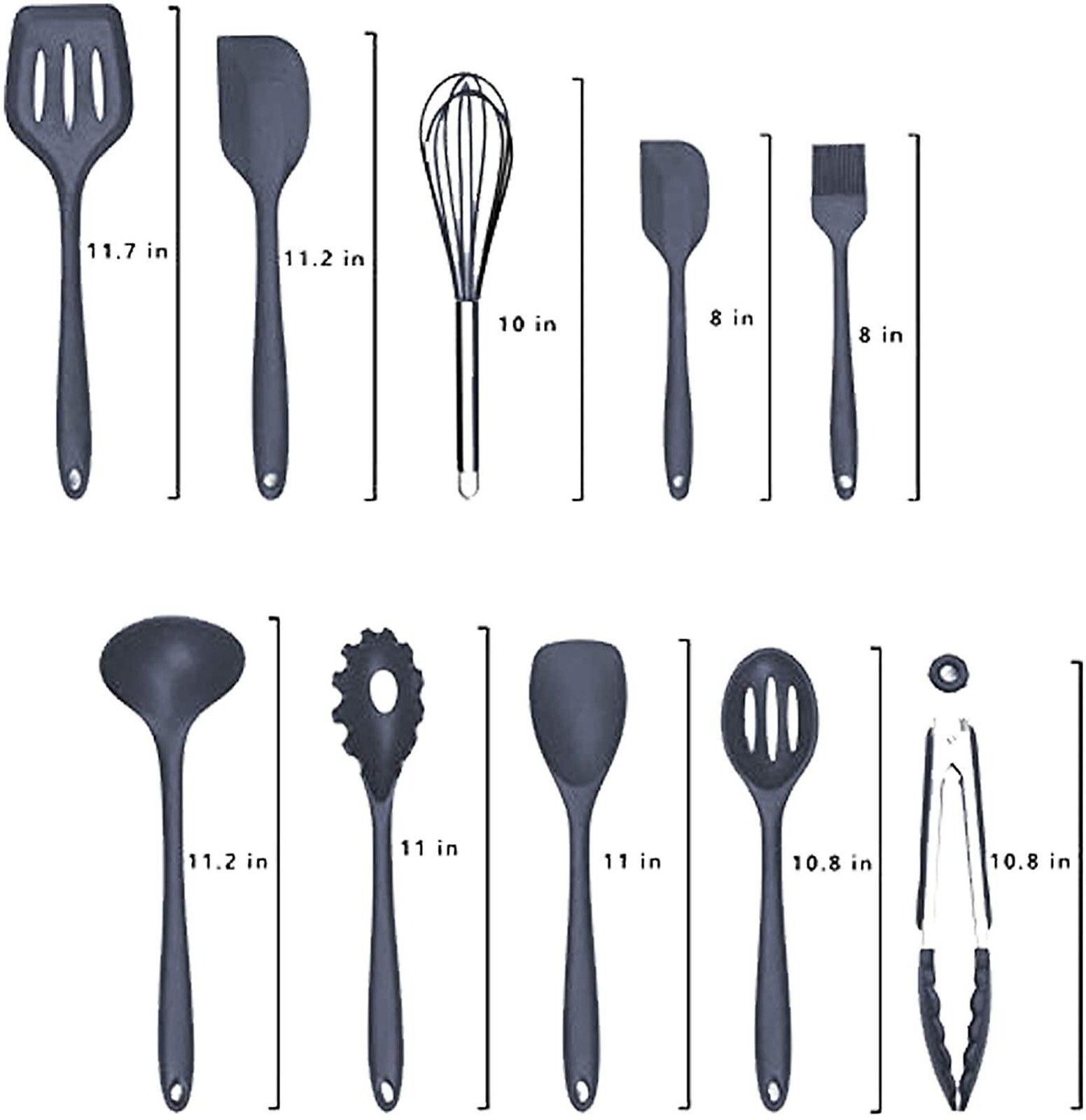 SYGA Silicone Kitchen Utensils Set | 10 Pieces - 4