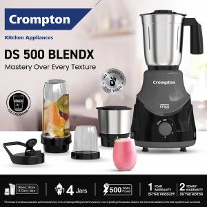 Crompton BlendX 500 W Juicer Mixer Grinder