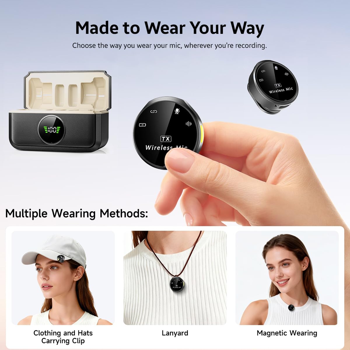 String Swing Wireless Mic for Vlogging & Video Recording - 3