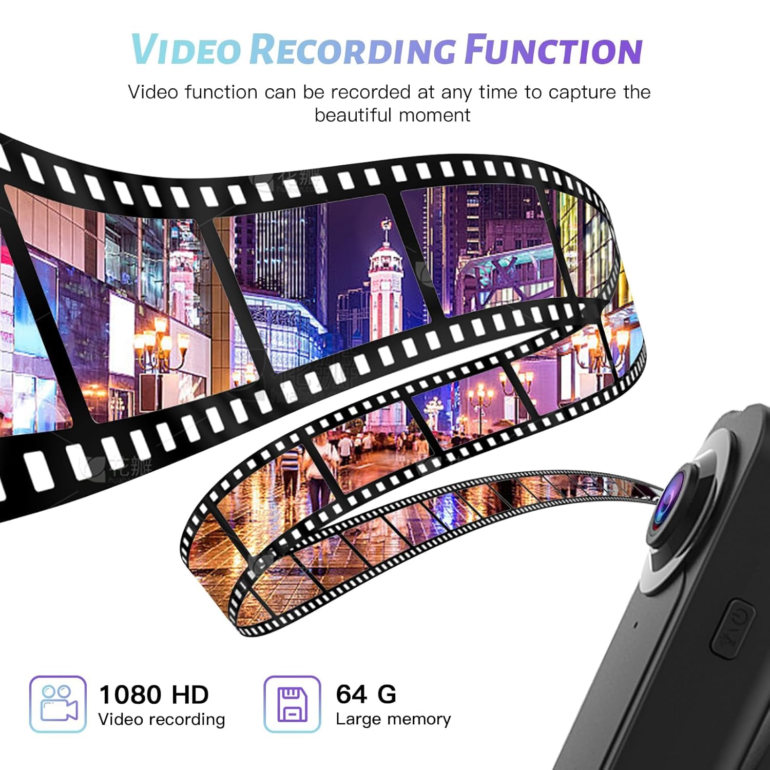Kaysunlink Small Body Camera, 720P Action Camcorder - 3