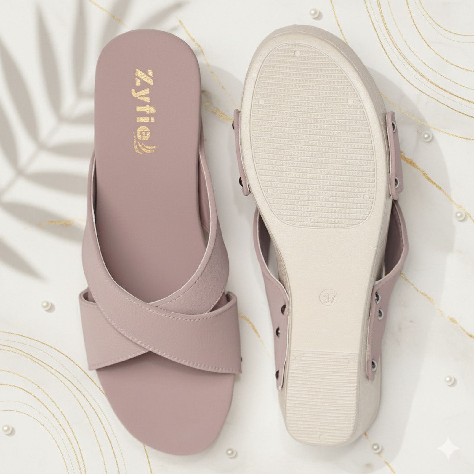 Zyfie Women Wedges Sandal Pink - 4