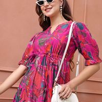 Claura Women Floral Printed Dress - 3