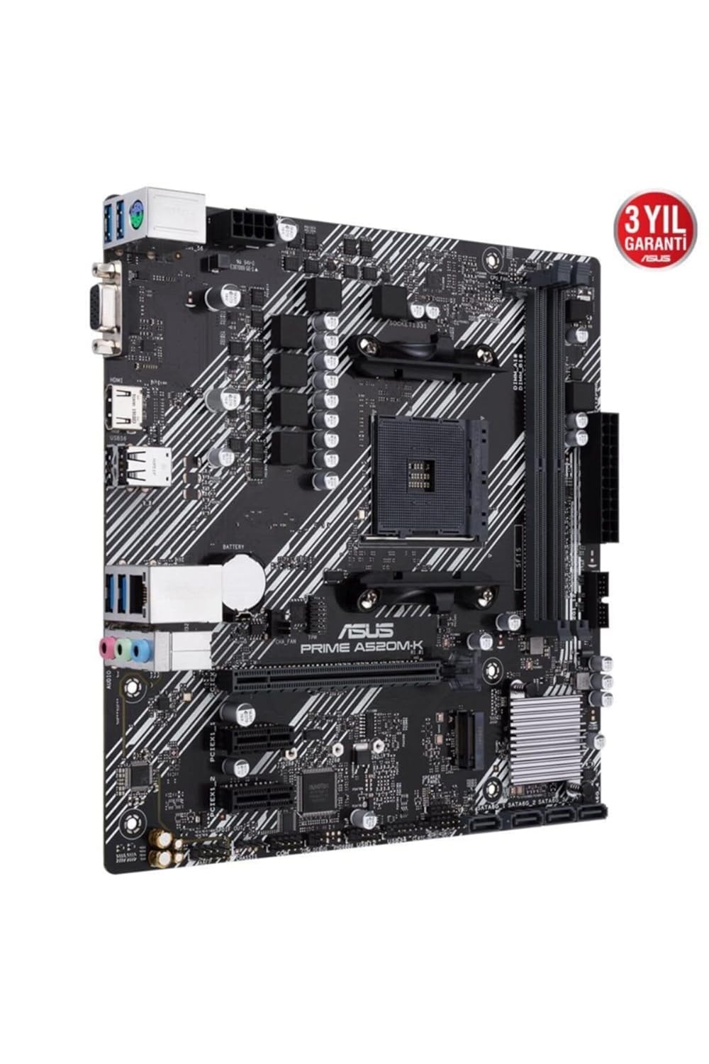 ASUS Prime A520M-K AMD DDR4 Socket for AMD Ryzen 5000 - 3