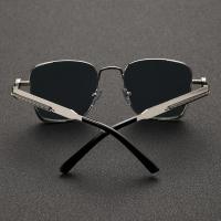YOUTH CLUB Toughened Glass Lens Retro Square Sunglasses For Men - 4