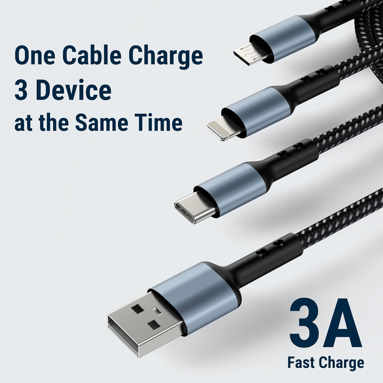 COSTAR 60W 3-in-1 Multi Fast Charging Cable - 4