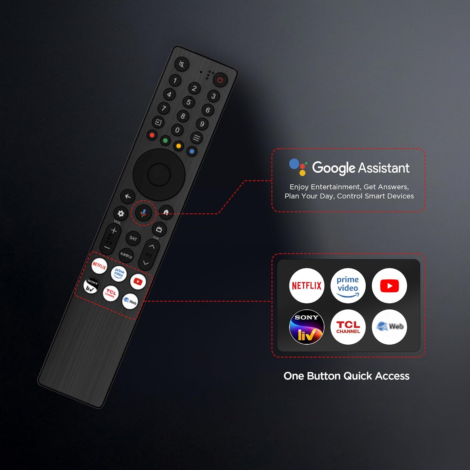TCL 55 inches 4K Ultra HD Smart QLED Google TV - 4