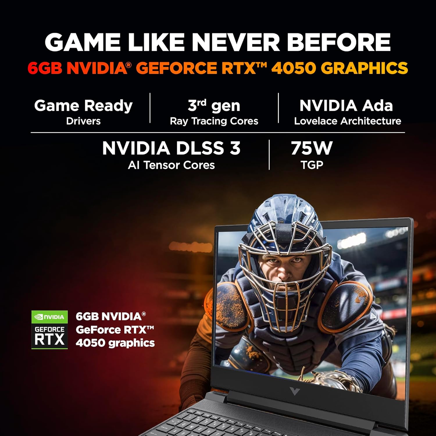 HP Victus 6GB RTX 4050 - 4