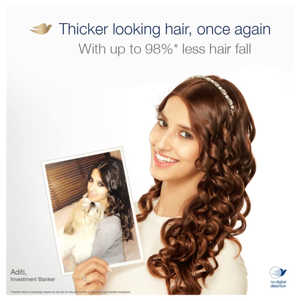 Dove Hair Thicker | Daily Anti Hair Fall Shampoo | Men & Women - 3