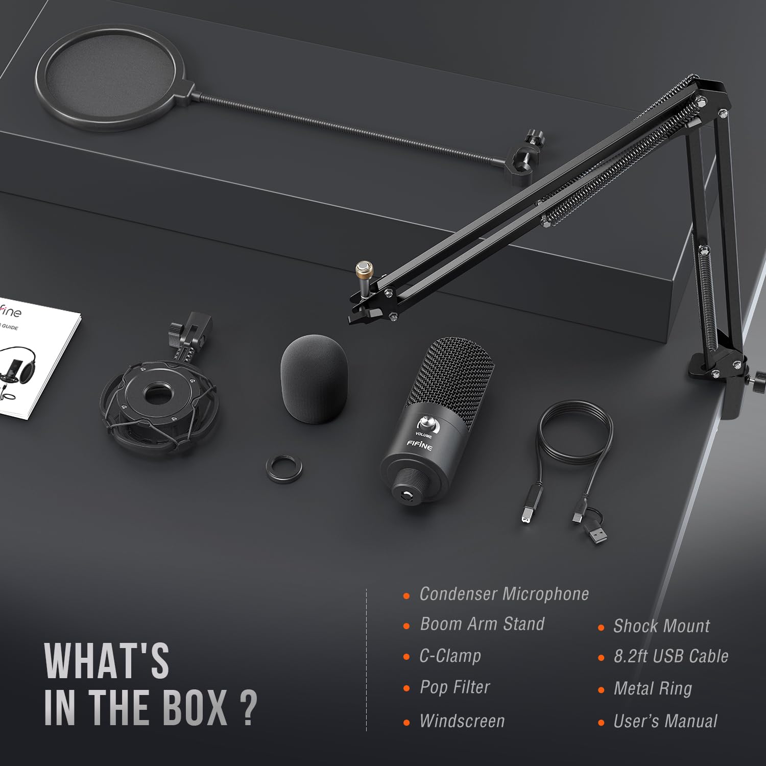 FIFINE T669 USB Condenser Mic Kit - 2
